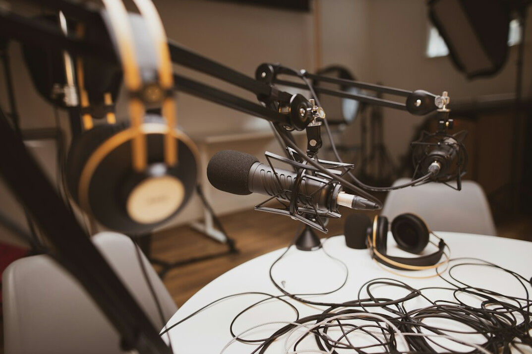 podcast recording booth