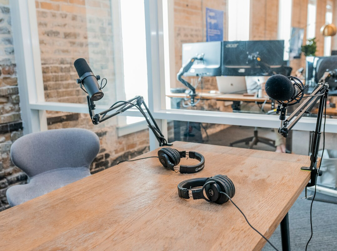 podcast recording booth